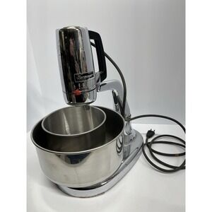 Vintage Dormeyer 8400 Power Chef mixing stand/ Mixer No Beaters 2 Bowls